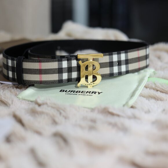 Burberry Vintage Check TB Belt - Picture 1 of 11